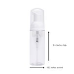 60ml clear foaming pump bottle with dimensions