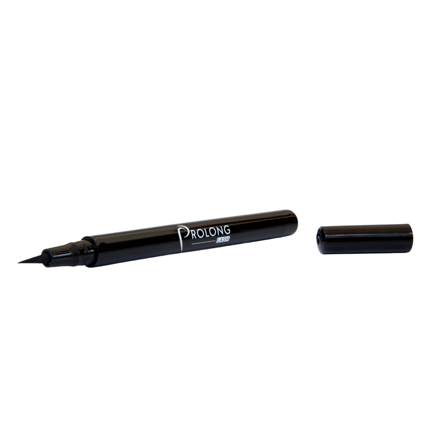 Prolong Lash Black oil free eyeliner pen with lid removed