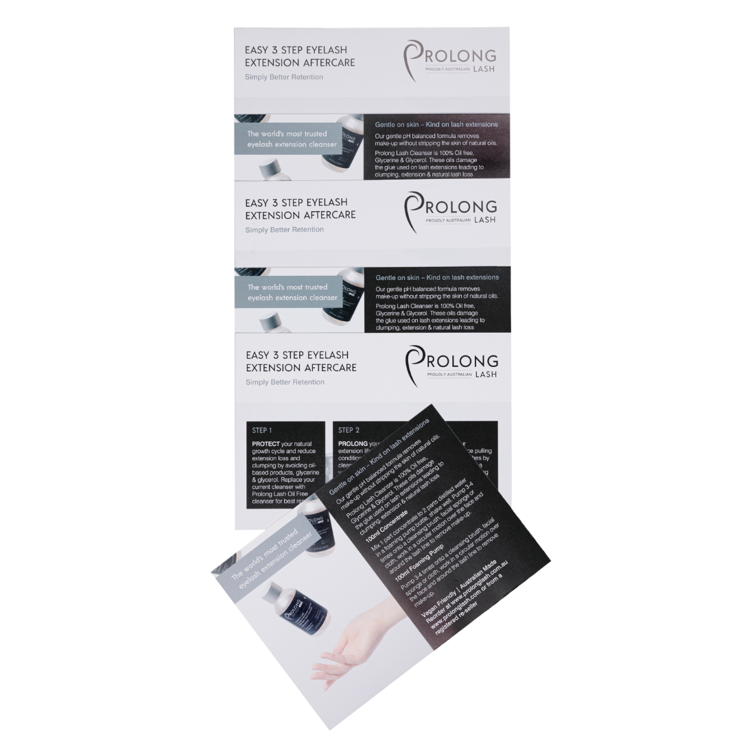 Cleanser Concentrate 3 Step Client Aftercare Cards x 5
