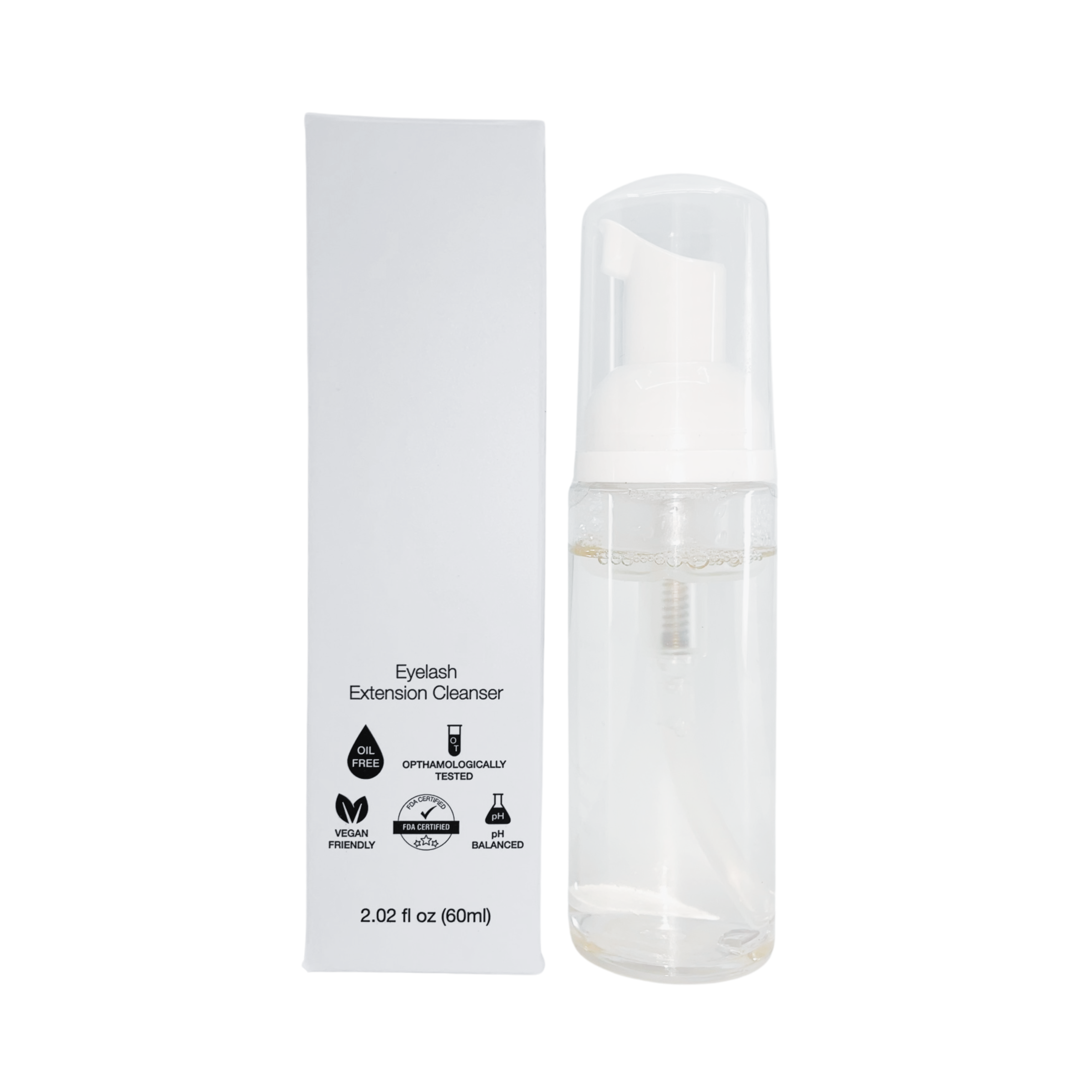 White Label Eyelash Extension Foaming Pump - 60ml